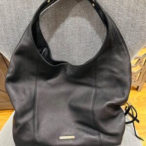Vince Camuto Black Hobo Bag with Sleek Crescent Design